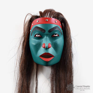 Red Cedar wood Reawakening Mask by Native Artist Corey Moraes