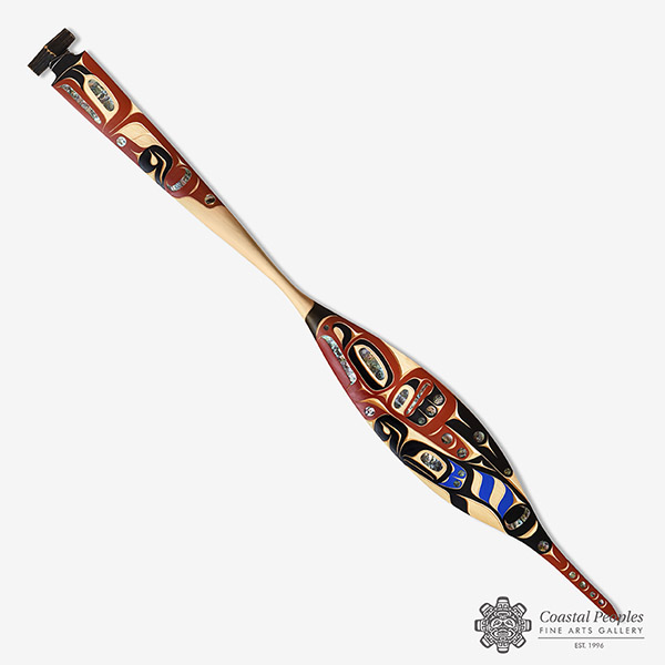 Eagle & Salmon Paddle by Native Artist Moy Sutherland
