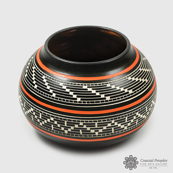 Basket Weave Bowl by Native Artist Patrick Leach