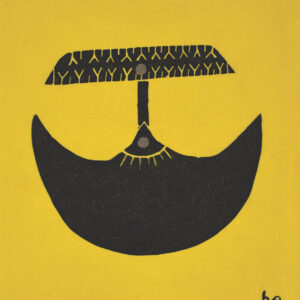 Tunnili Ulu (Tattooed Ulu) Graphic by Inuit Cape Dorset artist Ashley Aqvavau