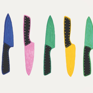 Ornamental Knives Graphic by Inuit Cape Dorset artist Susie Saila