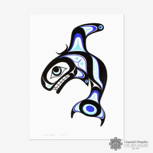 Killerwhale Original Painting by Native Artist Adonis David