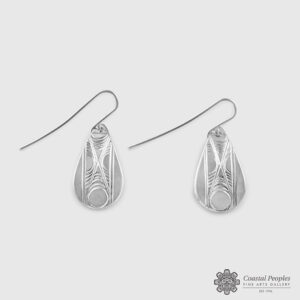 Silver Goat Horn Earrings by Native Artist Jody Sparrow