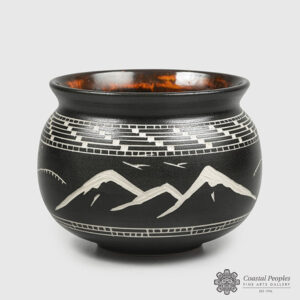 Mountains & Eagle Bowl by Native Artist Patrick Leach