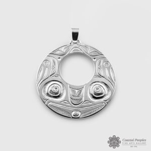 Silver Frog Pendant by Native Artist Kelvin Thompson