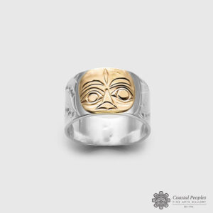 Silver & Gold Octopus Ring by Native Artist Corrine Hunt