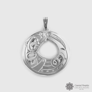 Silver Sea Otter Pendant by Native Artist Harold Alfred