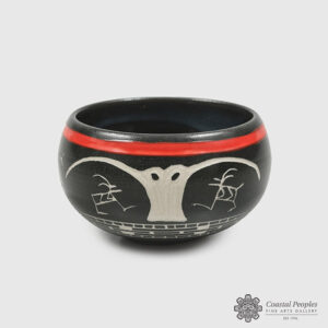 Owl Protecting the Animals Bowl by Native Artist Patrick Leach