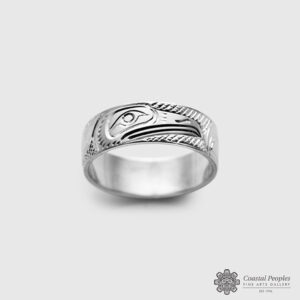 Silver Raven Ring by Native Artist Lloyd Wadhams Jr.