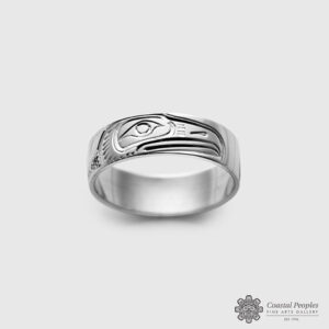 Silver Raven Ring by Native Artist Lloyd Wadhams Jr.