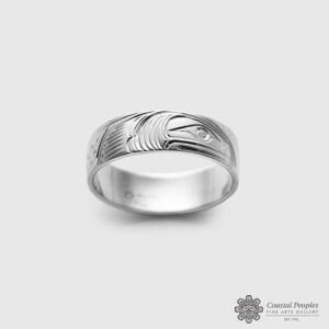 Silver Salmon Ring by Native Artist Lloyd Wadhams Jr.