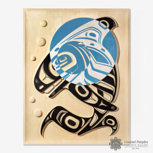 Killerwhale & Moon Panel by Native Artist Troy Rata