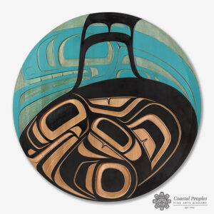 Pair of Orcas Panel by Native Artist Trevor Angus