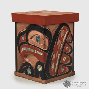 Eagle Bentwood Box by Native Artist Guy Louie Jr.