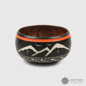 Mountains & Frog Bowl by Native Artist Patrick Leach