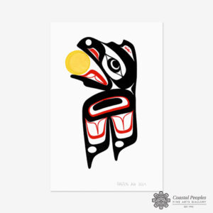 Raven Original Painting by Native Artist Adonis David