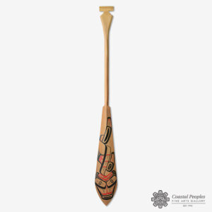 Wood Octopus & Dogfish Paddle by Native Artist Alyson Bell