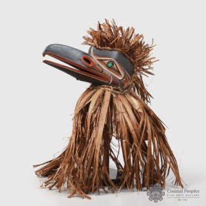 Wood Raven Mask by Native Artist Randy Stiglitz