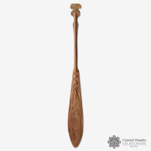 Wood Salmon Paddle by Native Artist Chester (Chaz) Patrick