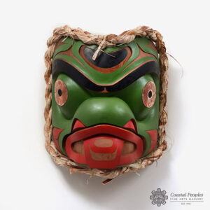 Wood Frog Mask by Native Artist Robert Saunders