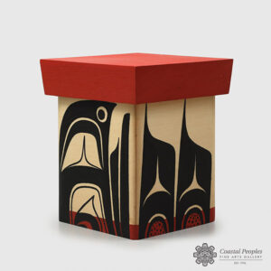 Wood Raven Bentwood Box by Native Artist Adonis David
