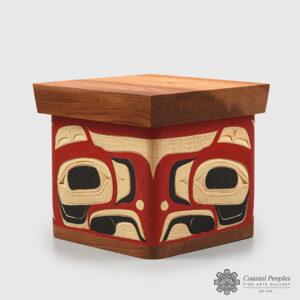Wood Eagle Bentwood Box by Native Artist Joseph Campbell