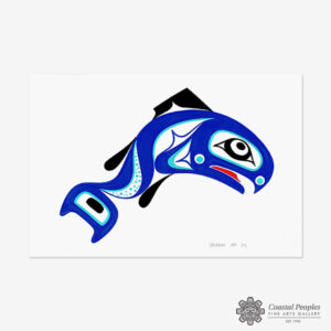 Chum (Blue) Original Painting by Native Artist Adonis David